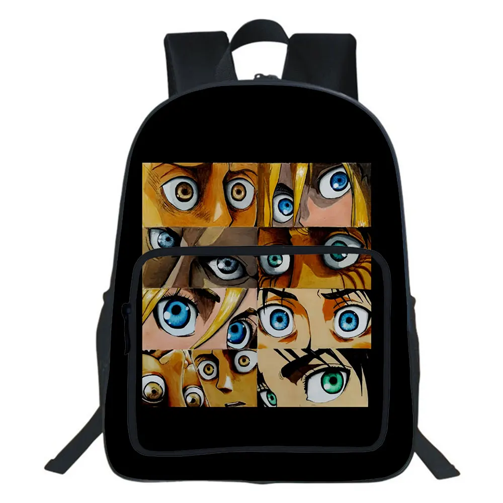 

Attack On Titan Backpack Boys Girls School Bag Teens Everyday Backpack Cosplay Backpack Anime Eren Cartoon Printing Casual Bags