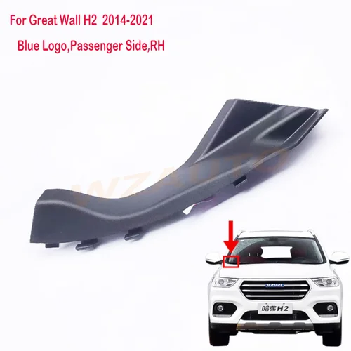 Imagen 2 del producto Cubierta de parabrisas delantero para Great Wall Haval H2 M6 PLUS, embellecedor de esquina, embellecedor lateral de limpiaparabrisas, cubierta decorativa ventilada
