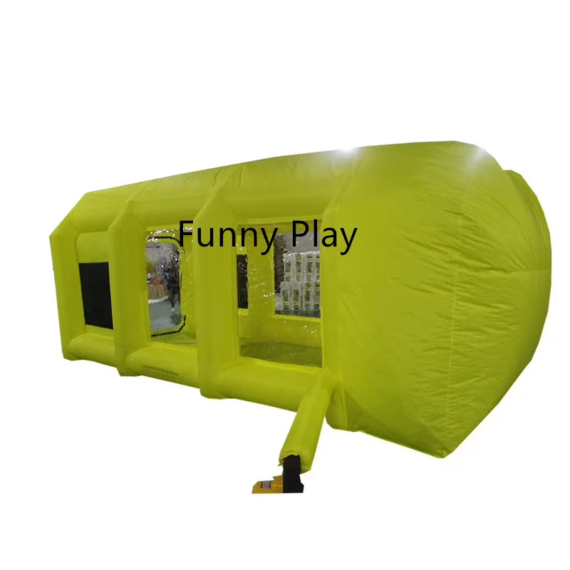 Free door shipping 8x4x3.5mH inflatable spray booth for sale, portable cheap inflatable spray tent for car painting