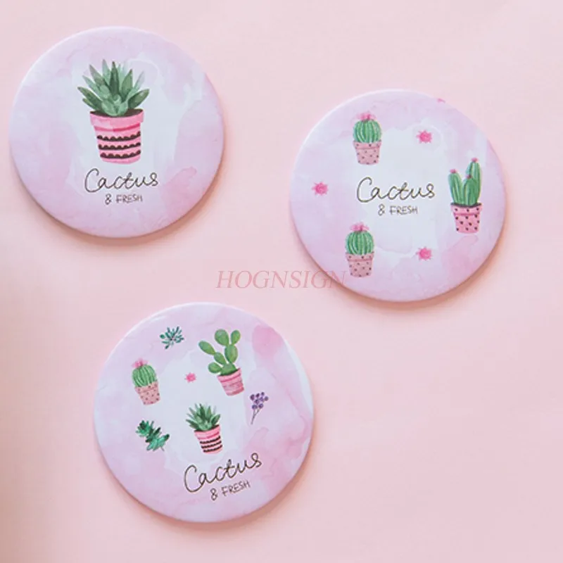 Espelho pequeno moda pequeno fresco carry-on espelho compacto portátil espelho de maquiagem bonito menina maquiagem pequeno espelho venda