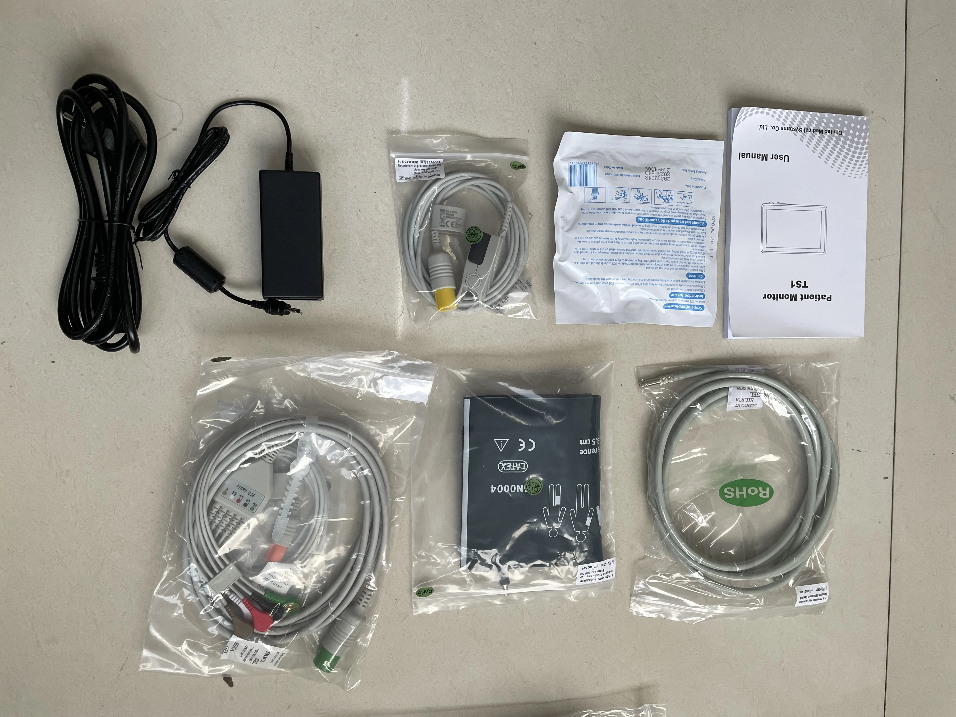 CONTEC TS1 Modular Patient Monitor 5 Para Touch Screen Plugin ECG NIBP SPO2 Portable Plugin Monitor