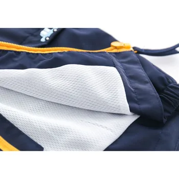 Boys Hooded Windbreaker Jacket 6 Boys Spring Autumn Coats Kids Jackets Toddler Hooded Windbreaker With Pocket Children Zipper Outerwear Baby Clothes 2-7 Years 6