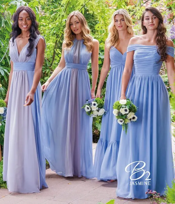 

Ruched Chiffon Long Summer Blue Bridesmaid Dresses robe de soirée de mariage robe demoiselle d honneur femme WB9936