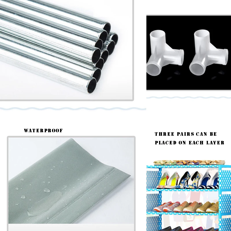 Simple Shoe Rack Non-Woven Fabric DIY Easy Assembly Shoe Storage Rack  Home Decoration Home Furniture Space-saving Shoe Cabinet