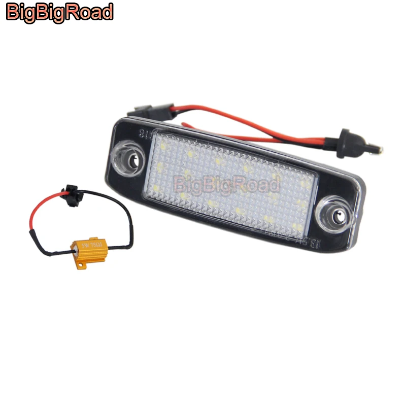 BigBigRoad For Hyundai Sonata NF GF YF / i45 Veracruz ix55 Accent MC 2005~2015 LED Car License Plate Light Number Frame Lamp