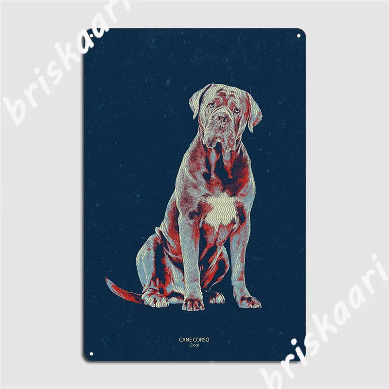 Cane Corso Metal Sign Cinema Kitchen Customize Kitchen Wall Plaque Tin Sign Poster