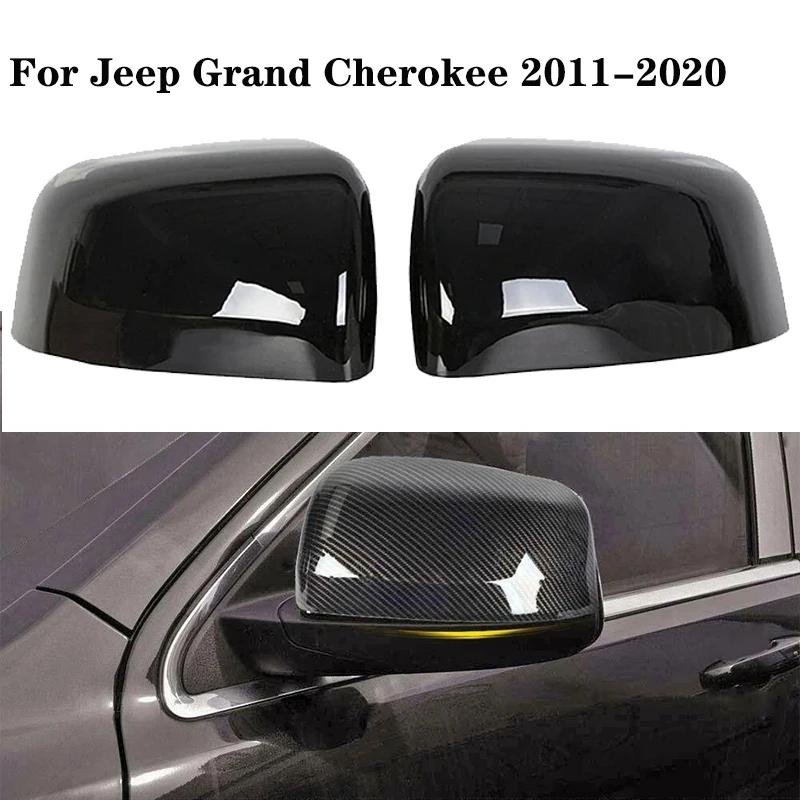 

Car Side Wing Door Mirror Cover Rearview Mirror Cover Rear View Side Mirror Caps For Jeep Grand Cherokee 2011 2012 2013 ~ 2020