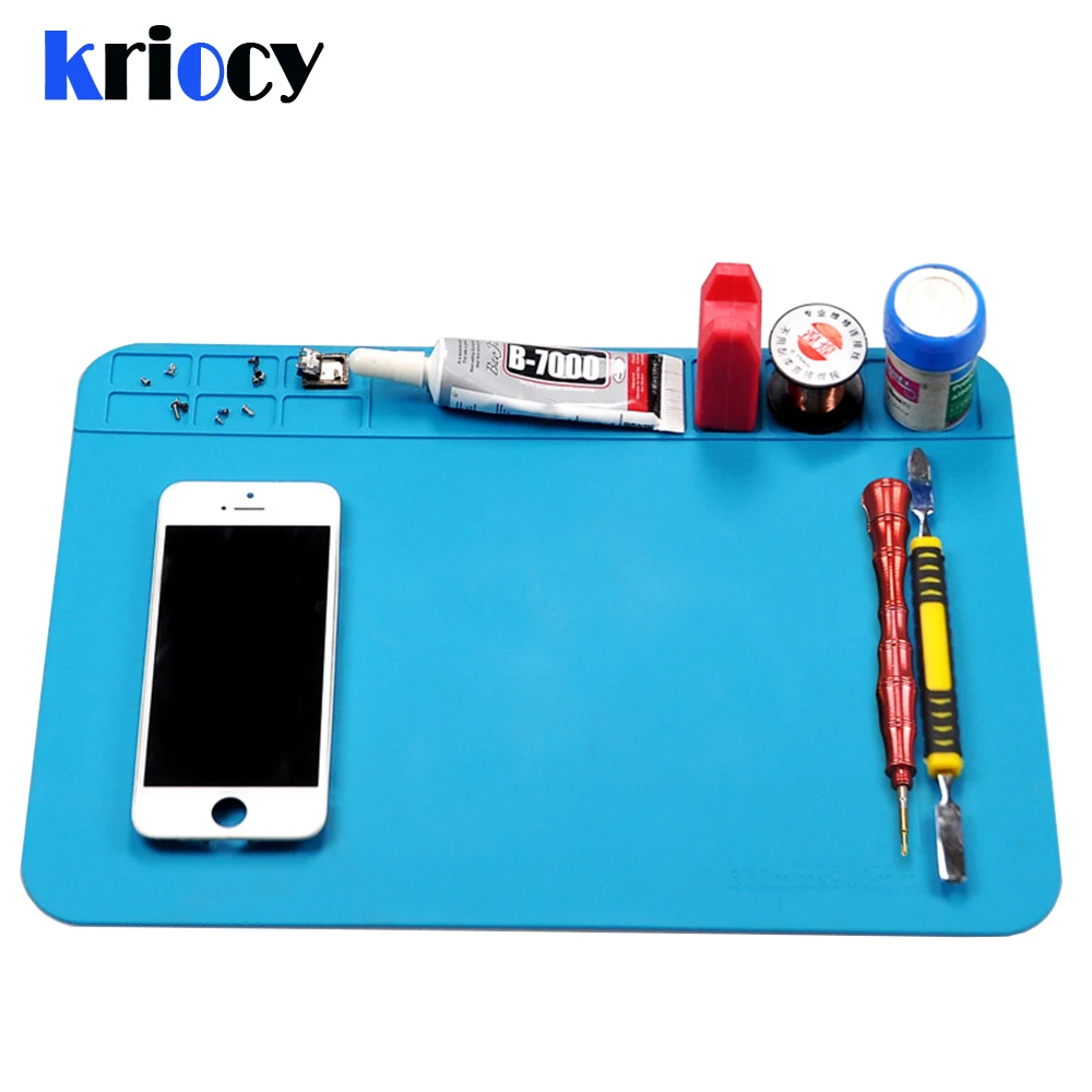 ESD Heat Insulation Soldering Mat Job Tools Computer Phone Repair Tool Kit Working Repair Pad Heatresistant Maintenance Platform