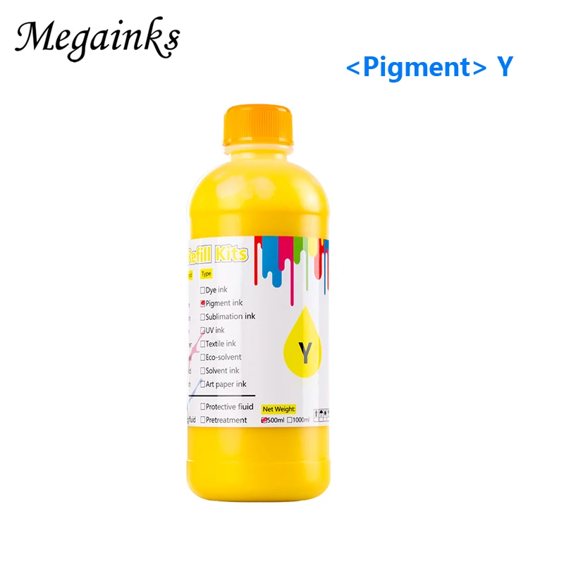 Imagem -03 - Tinta Pigmento para Epson sc T3000 T5000 T7000 T3200 T5200 T7200 T3270 T5270 T7270 T3270d T5270d T7270d T3070 T5070 T7070 5pc 500ml de