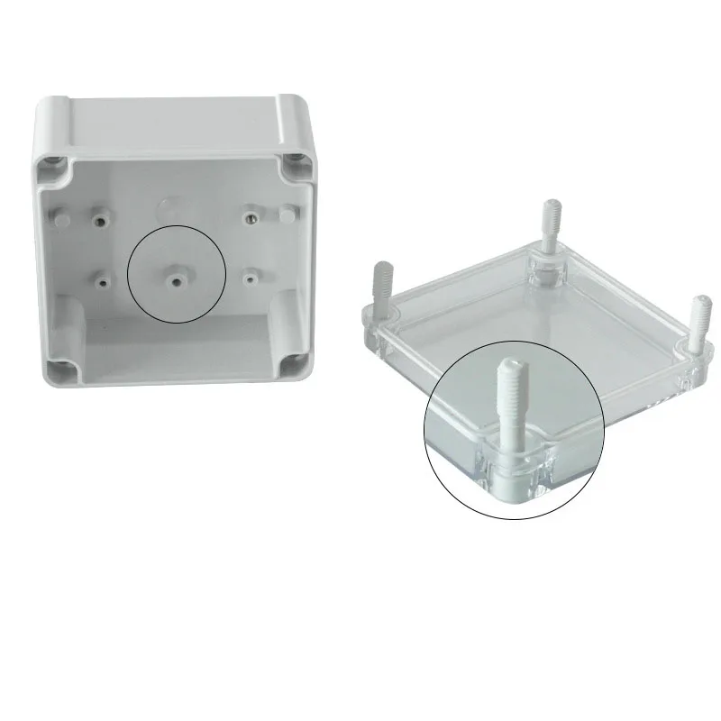 Waterproof Plastic Junction Box transparent cover Enclosure Electronic Instrument Housing Case Electrical Project Outdoor Boxes