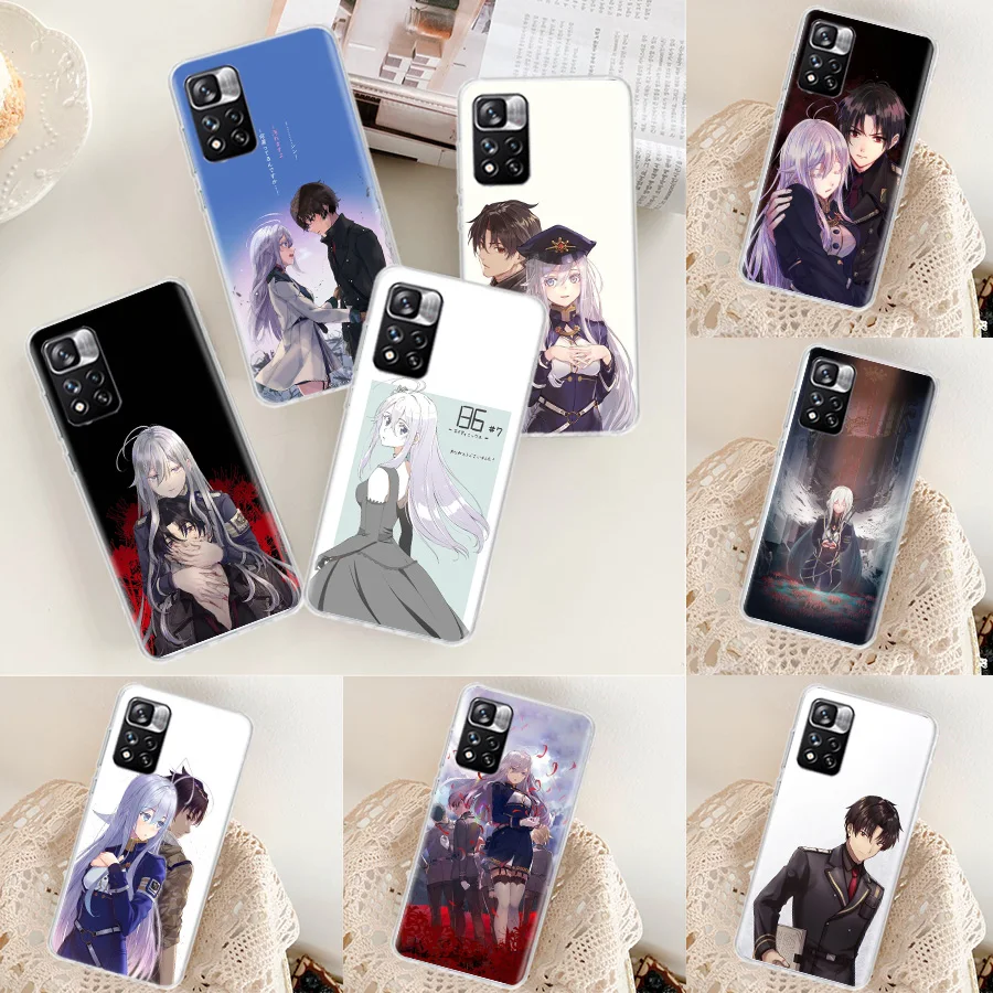 86 Eighty Six Anime Phone Case For Xiaomi Redmi Note 11 12 Pro Plus 12S 11S 11T 11E 10S 10 9 9S 9T 4G 5G 8 8T 7 Cover Coque Case