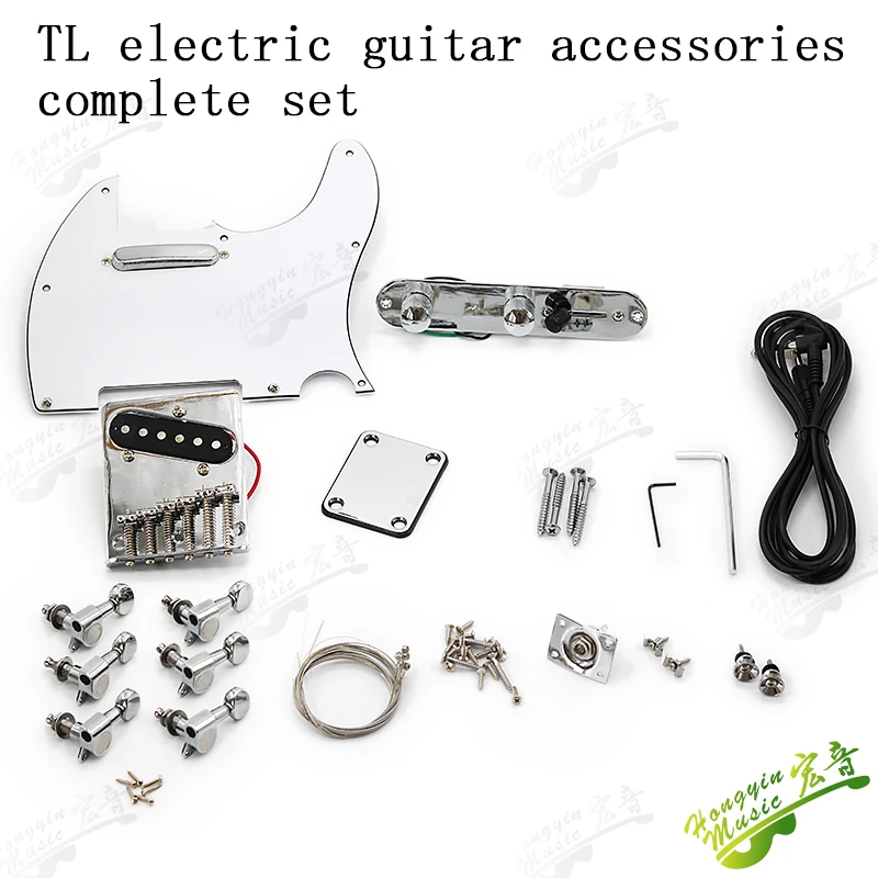 

TL electric guitar accessories Complete set of pickup string button bridge connection plate socket end nail circuit guard plate