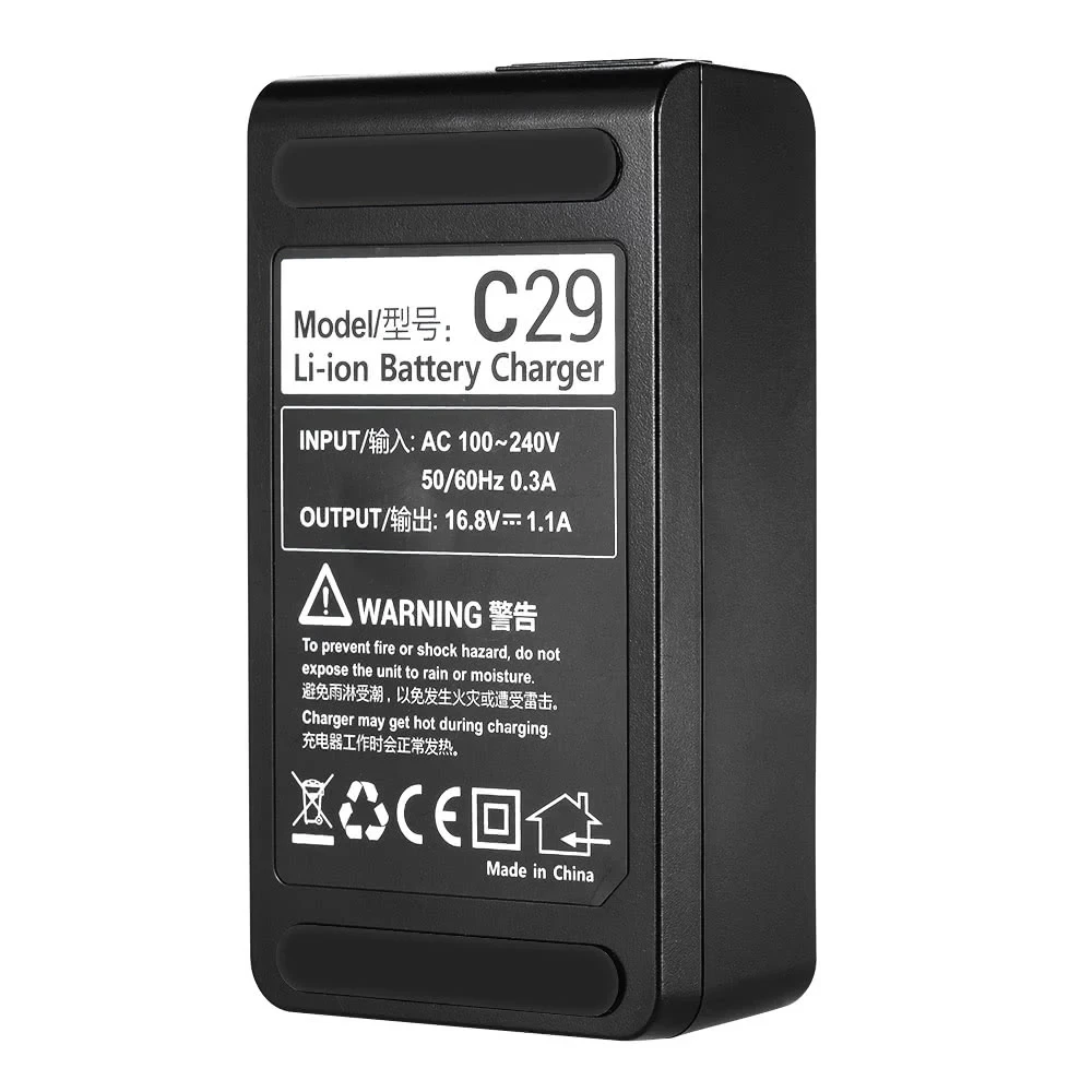 Godox C29 Battery Charger with LED Power Display for Godox AD200 AD200Pro AD300Pro Speedlite 100 ~ 240V