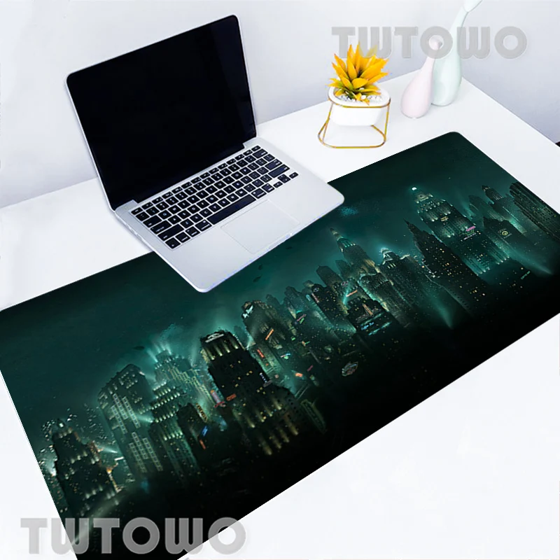 Bioshock Mouse Pad Gamer Video Games Rubber Gaming Mini Pc Gamer Large Deak Mat 900x400mm Tapis De Souris Keyboard Cool Mousepad