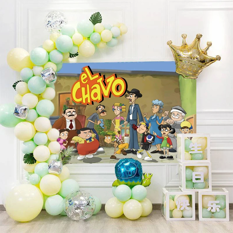 EL Chavo تخصيص صورة اسم التصوير خلفية استحمام الطفل الأول حفلة عيد ميلاد سعيد ديكور خلفية استوديو الصور #4