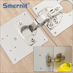 Door Hinge Repair Plate for Kitchen Cabinets Stainless Steel Cupboard Drawer Window Furniture Hinges Repair Kit Fittings