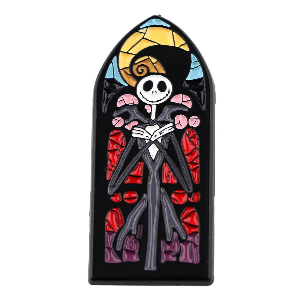 BG1848 Halloween Horror Badges Metal Brooch Pins Anime Backpack Badge Cartoon Brooches Lapel Pin Jewelry Gift For Women Men