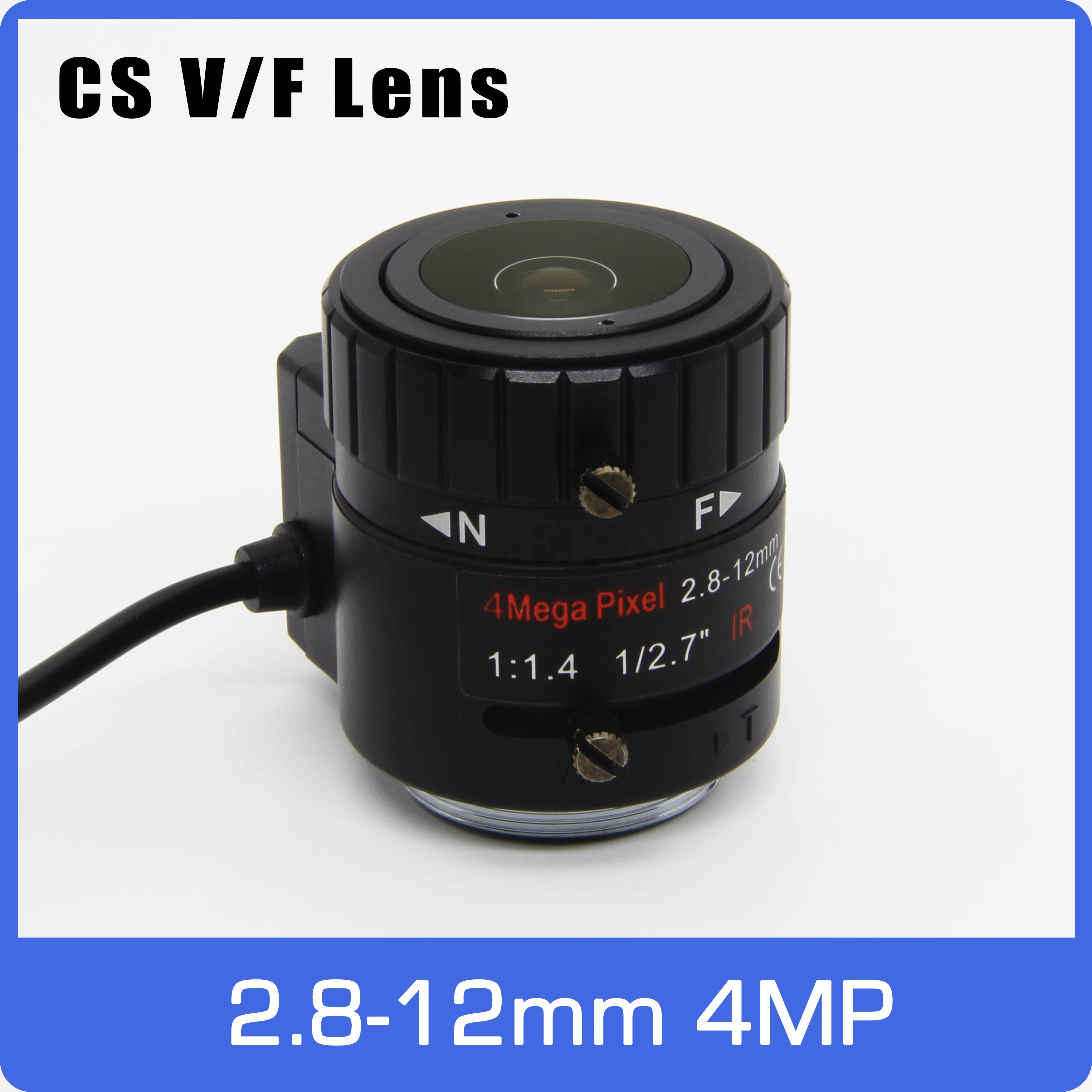 

4Megapixel DC AUTO IRIS Varifocal CCTV Lens 2.8-12mm CS Mount For 720P 1080P Box Camera IP/AHD Camera Free Shipping