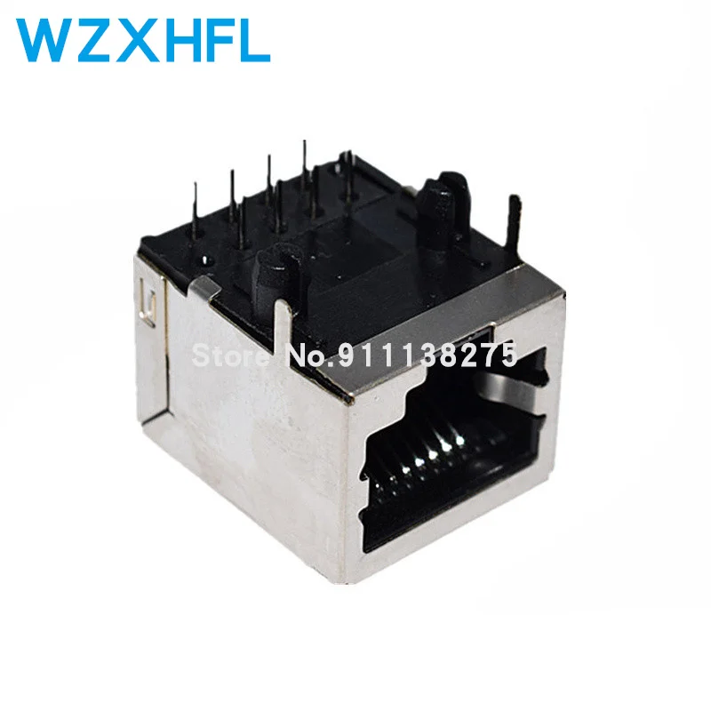 10Pcs RJ45 Socket 8 Pin Kabel Interface Afgeschermd Kristal Licht Koperen Shell Connector Vrouwelijke 8P8C