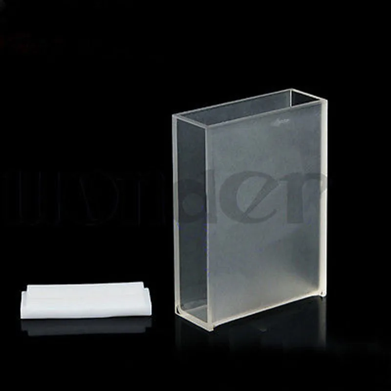 30mm Path Length JGS1 Quartz Cuvette Cell With PTFE Lid For Uv Spectrophotometers