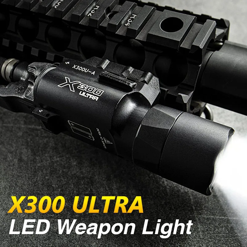 Tactical X300 Ultra LED weapon light white light flashlight fits pistol and picantinny for hunting gz15-0040