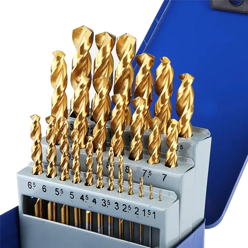 M42 8% Cobalt Industrial Grade Twist Drill Bit Set Titanium Coated HSS Drill Bit Hole Cutter For Stainless Steel Metalworking