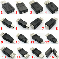Micro usb  male Mini USB or USB 2.0 Male Female Printer usb Plug jack Power Connector Charging Adapter for Phone MP5 ect