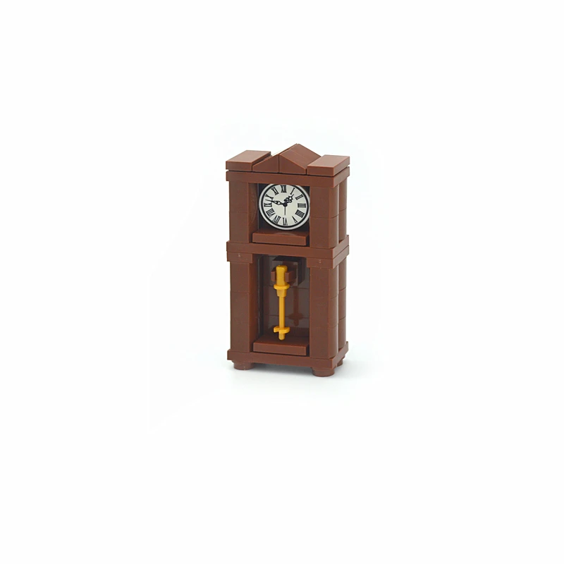 MOC Kreative Möbel TV-Sofa Bausteine Stadt-Accessoires Weihnachtsbaum Bücherregal Schreibtisch Esstisch Badezimmertür Baustein-Hausszene – Detail 11