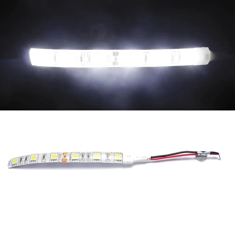 10Pcs 10Cm Waterproof White 5050 Led Strip Lights Dc 12V Caravan Boat Car 6 LEDs (10cm) Lamp With Lighting Decoration