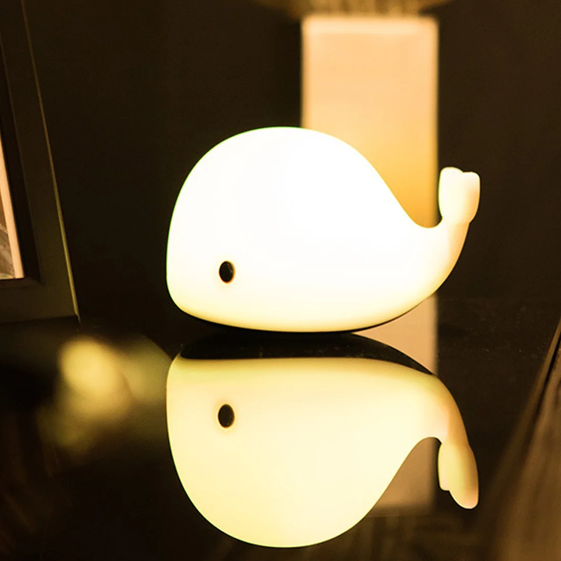 1pc Baby Room LED Night Lights Whale Cartoon Night Light kids Bedroom Table Sleeping Lamps Children Christmas Lamp Gift