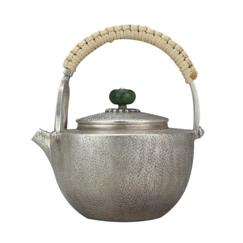 Teapot, stainless steel teapot, silver teapot, hot water teapot, teapot 320 ml water, kung fu tea set.