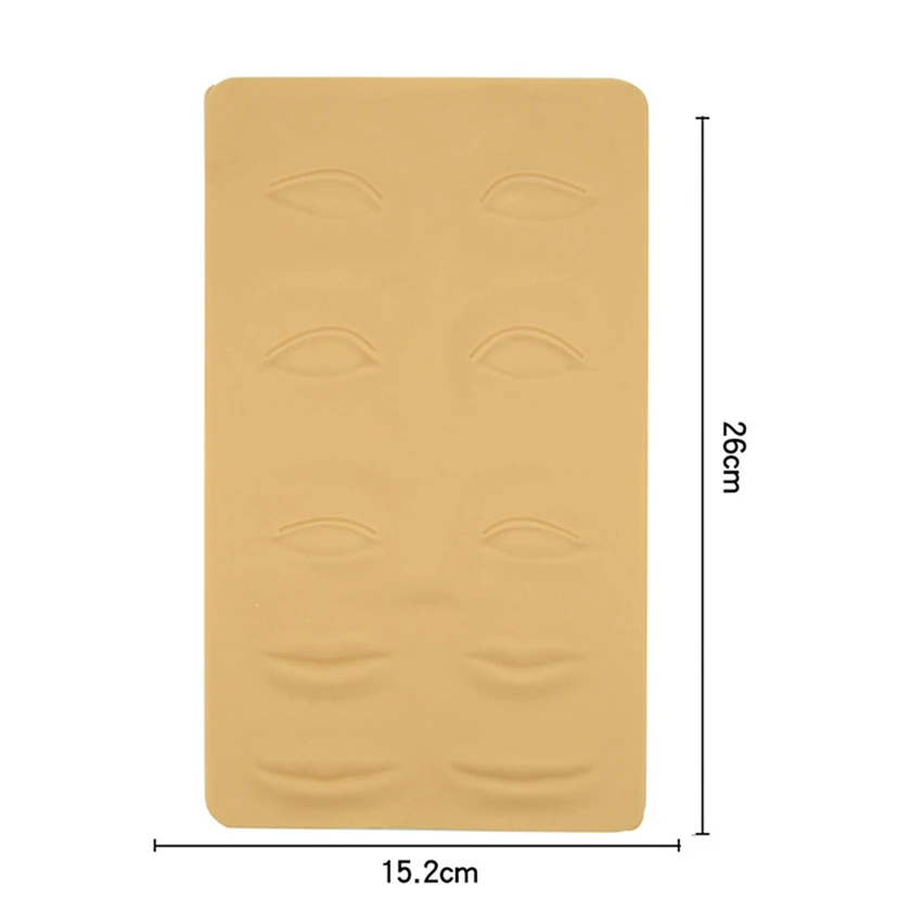 Maquillaje de silicona 3D para practicar la piel, para principiantes, entrenamiento de cara, ojo, labios, piel falsa, tatuaje profesional, suministros de práctica de piel falsa