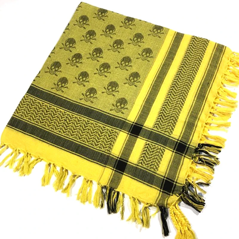 Foulard de randonnée tactique, écharpe de l\'armée arabe en plein air, shemag de chasse, voile de visage de Sniper, motif de crâne, écharpe