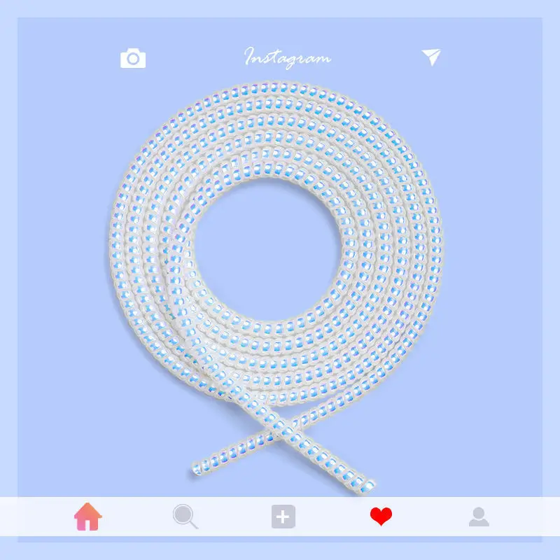 Nowy 1.4M kolor poszycia TPU spiralny kabel USB do ładowania Protector dla iPhone Samsung Huawei przewód słuchawkowy ochrona linii