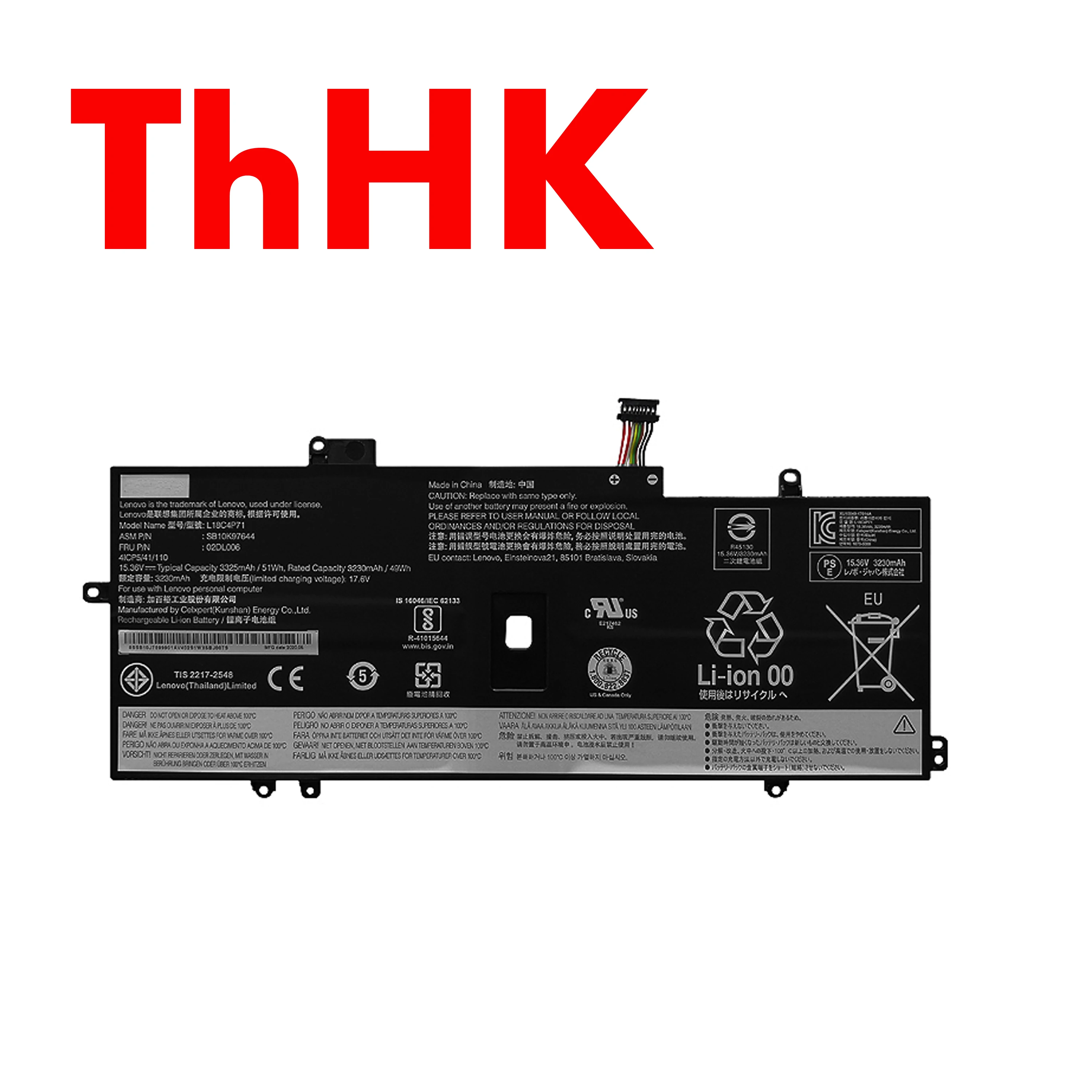 Genuine Original 51Wh L18C4P71 L18M4P72 L18L4P71 Battery For Lenovo ThinkPad X1 Carbon 7th Generation 2019 2020 TP00109A