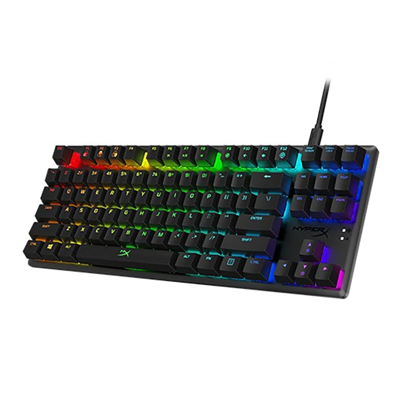 Imagem -04 - Kingston-teclado para Jogos Hyperx Alloy Teclado Mecânico Esports para Desktop Interruptor Vermelho Rgb Backlight Origins Core Aqua Switch