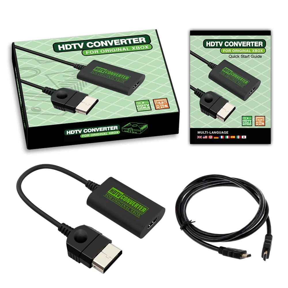 

Original Xbox Console Compatible HDMI-Compatible AV Cable Adapter connect to HDTV For All Classic Console Models 1080i 720p 480p