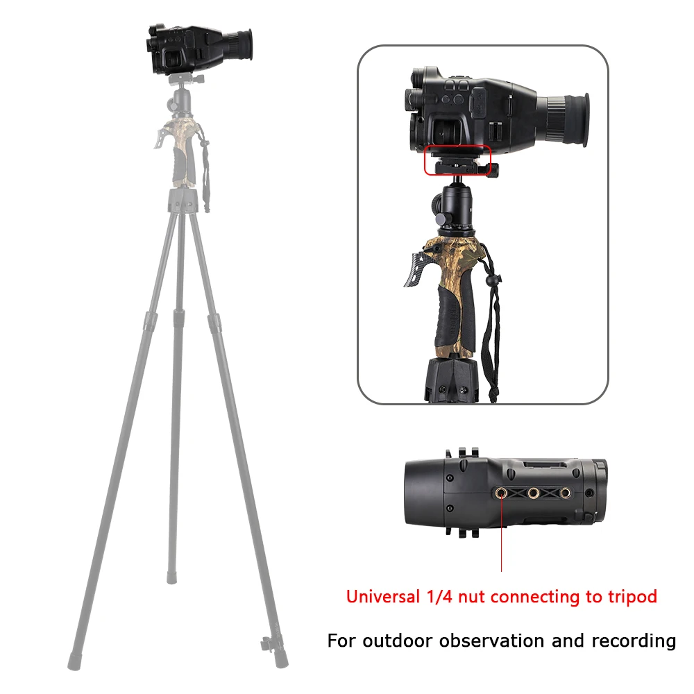 Henbaker CY789 Night Visionขอบเขต24xอินฟราเรดNight Vision Riflescopeกล้องWIFI APPการล่าสัตว์Night Vision Monocularsสีแดงเลเซอร์