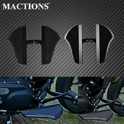 Motorcycle Rear Passenger Defiance Floorboards Male Mount Foot Pegs Footrest For Harley Sportster XL 883 1200 Touring Dyna FLHT