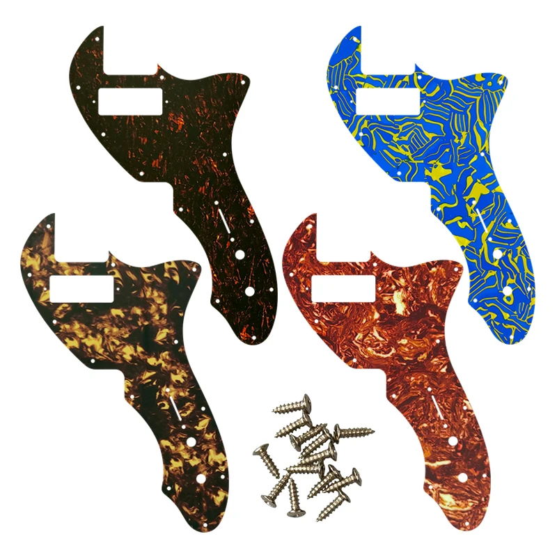 Fei Man Custom Guitar Parts For US Minni Tele 69, Pickguard With Humbucker Scratch Plate, Multi Color Choice, Flame Pattern