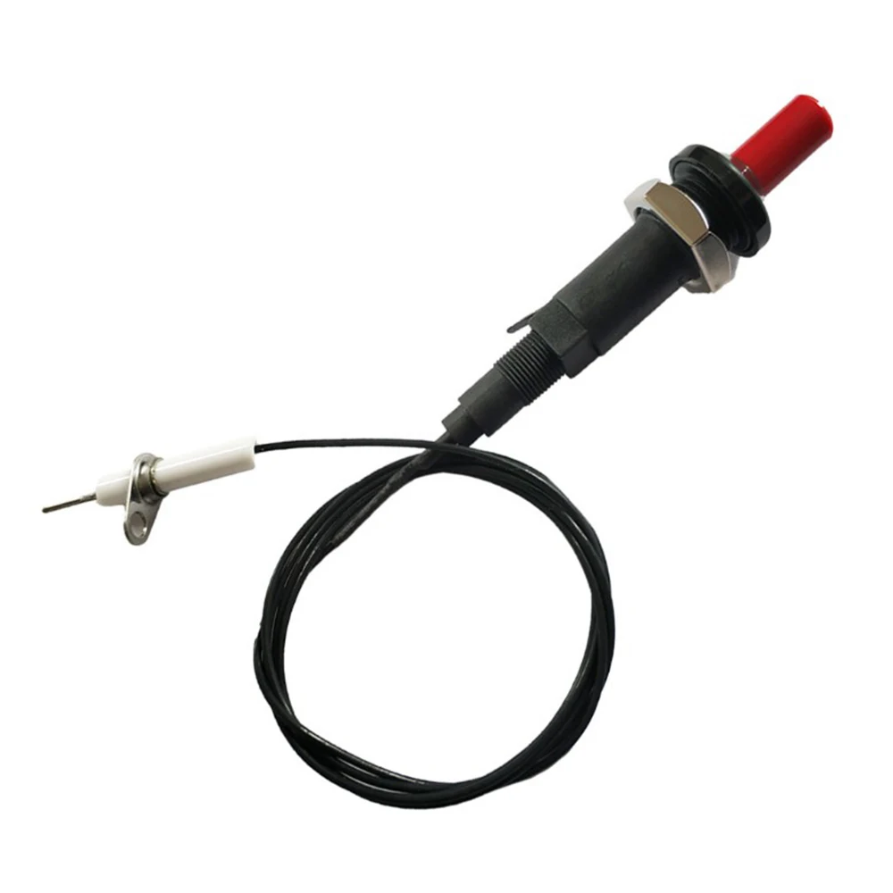 1 Out 2 Piezo Spark Ignition Set With Cable 1000mm Long Push Button Kitchen Lighters BBQ Grill Push Button Igniter For Fireplace