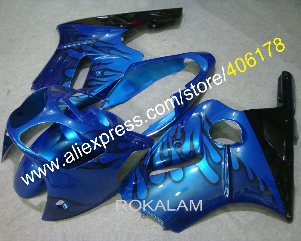 For Kawasaki Ninja ZX12R 2000 2001 ZX 12R 00 01 ZX-12R Blue Black Motorcycle Body Work Fairing (Injection Molding)