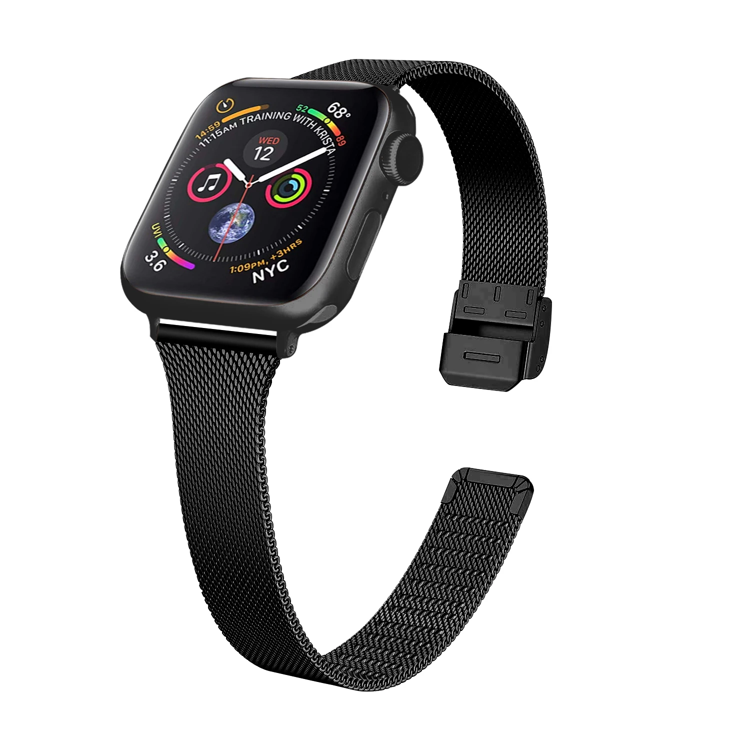 Milanese loop pulseira correa para apple assistir banda series7 6 se 5 44mm 42mm pulseiras de relógio para relógio 4 3 2 1 38mm 40mm acessórios