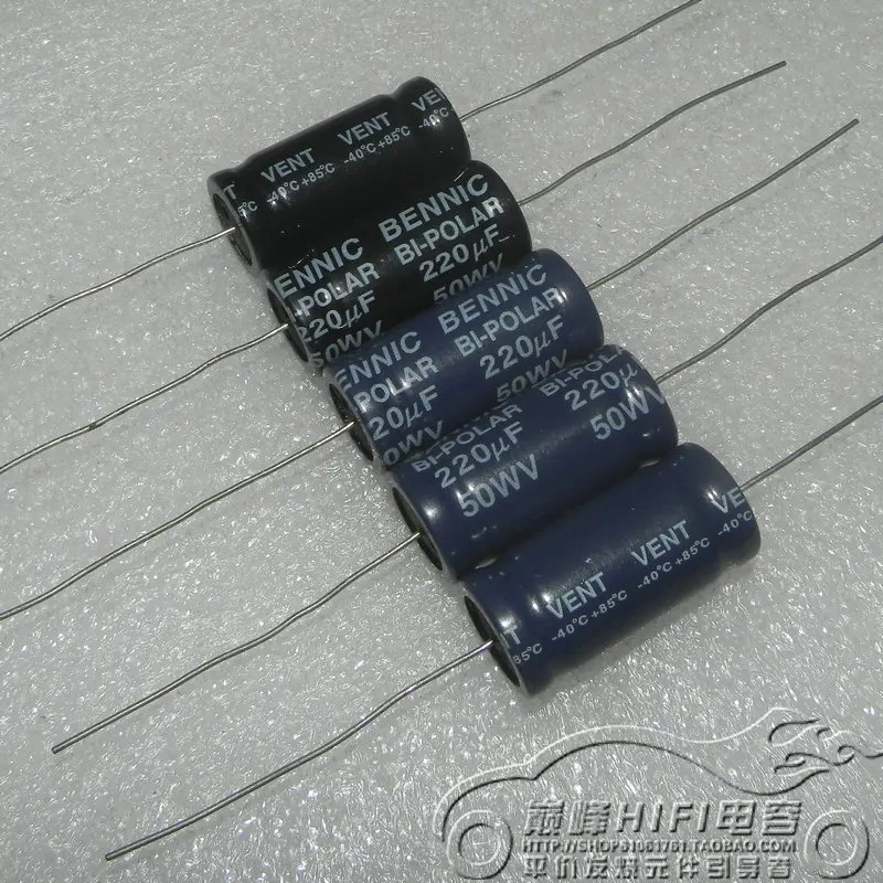 1pcs/1lot  axial 50V 1UF 2.2uf 3.3uf 4.7uf 5.6uf 6.8uf 8.2uf 10uf 12uf 15uf 22uf  BP audio  electrodeless electrolytic capacitor