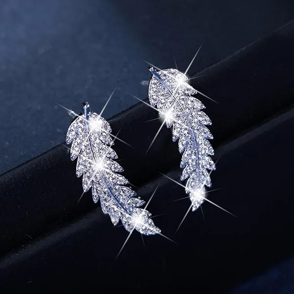 14K Gold Jewelry White Diamond Earring for Women Fine Bizuteria Silver 925 Jewelry Wedding Gemstone Drop Earrings Orecchini