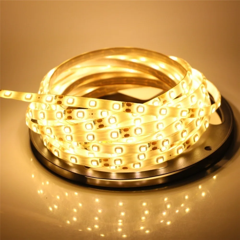 LED Strip Light 12V 5M 300 Leds SMD 3528 Diode Tape RGB & Single Colors Super Bright LED Ribbon Flexible  Home Decoration Lights