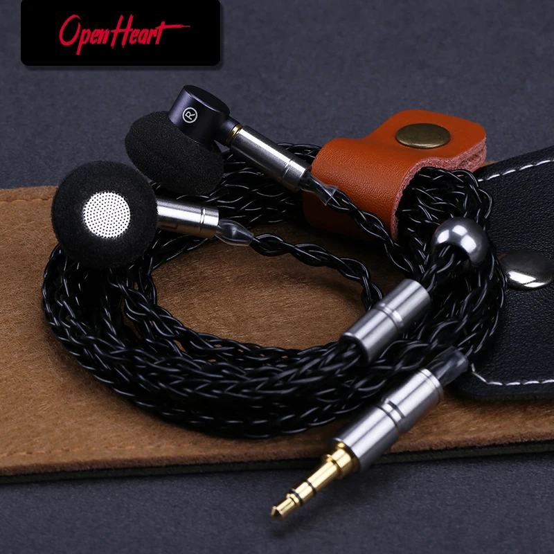 OPENHEART Metal headset with mmcx In-ear Earphones Flat Head Plug earphone HiFi Headphone Earbuds Good sound quality Bass