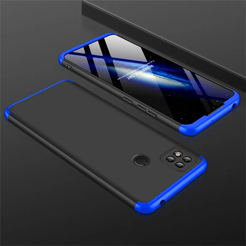 Xiaomi Redmi 9C NFC Redmi9C 360 Case Full Body Cover 360 Degree Hard Cover for Xiaomi Redmi 9C Phone Bags with Glass Protector