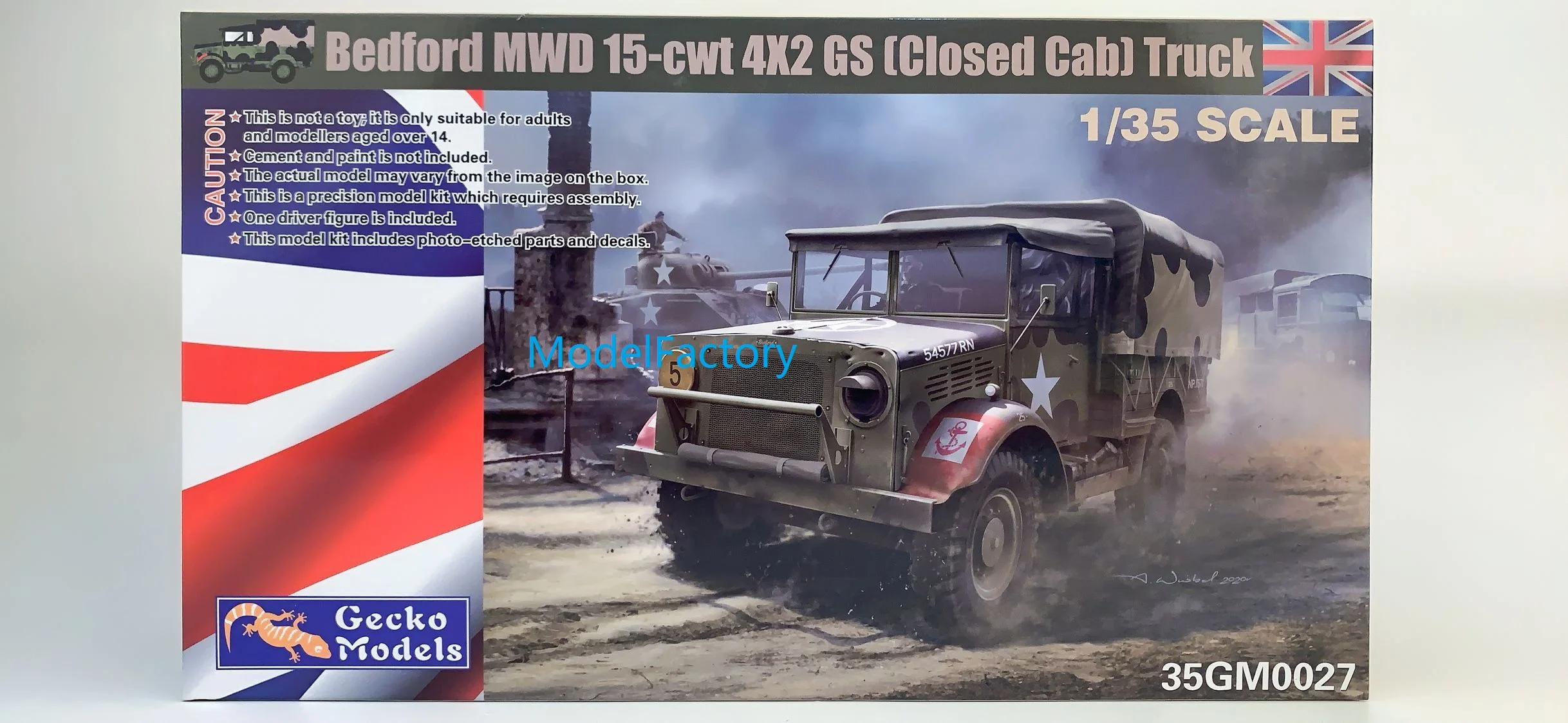 

Gecko Models 1/35 35GM0027 Bedford MWD 15-cwt 4x2 GS (Closed cab) Truck