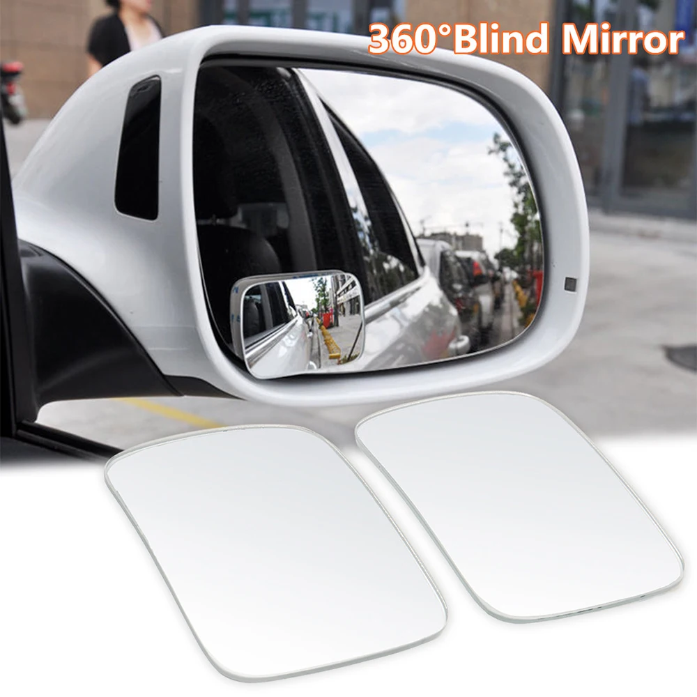 2 PCs Additional spherical dead zone mirrors on regular car side mirrors, blind zone mirrors, 360 degrees